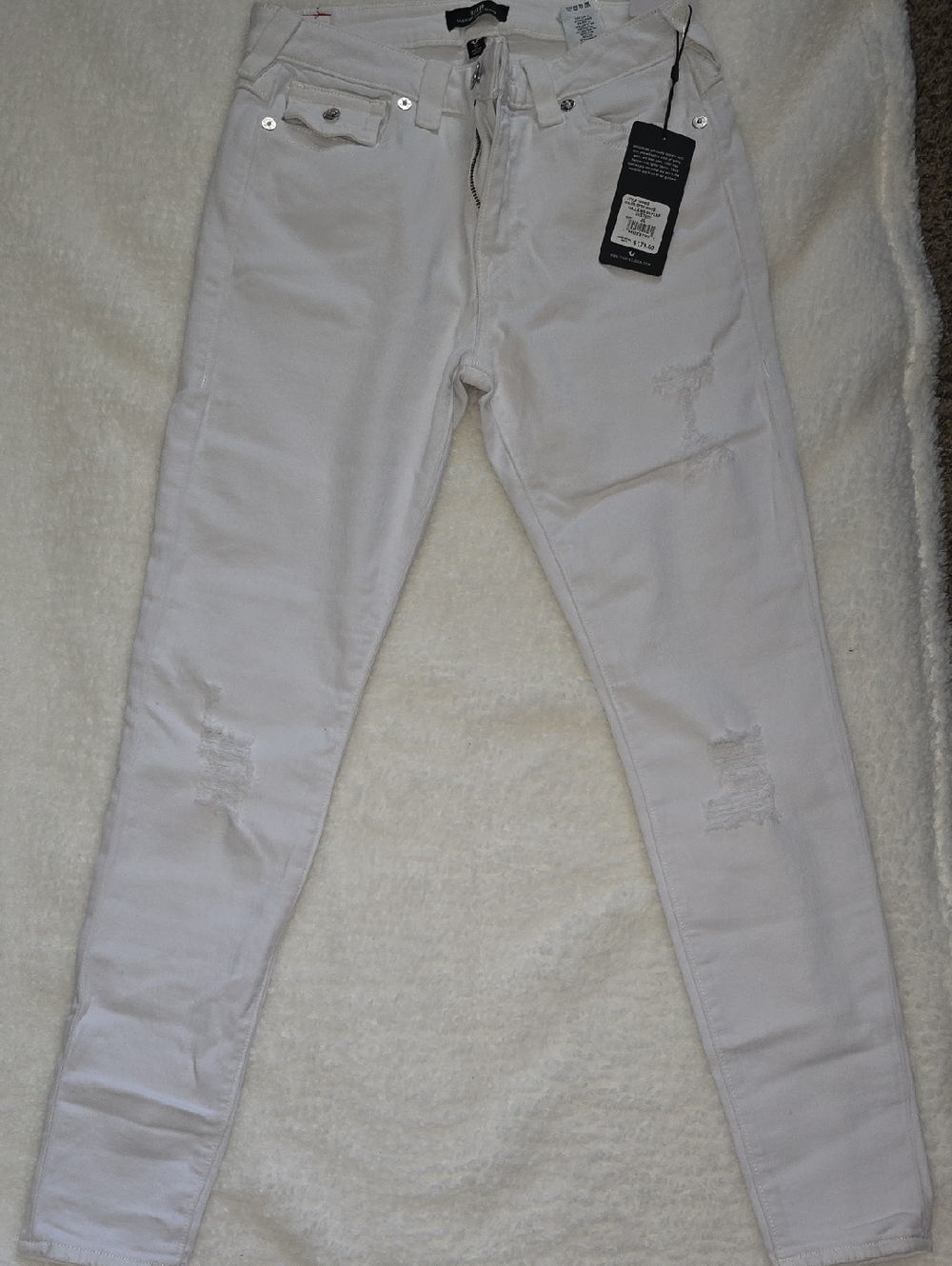 True Religion White Skinny Jeans